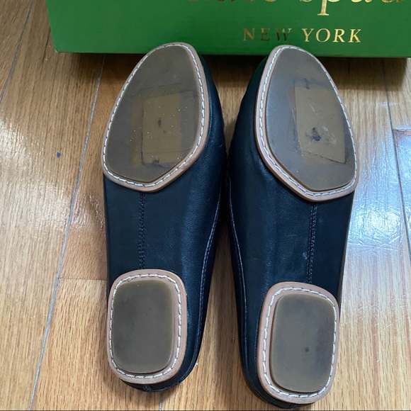New in box Kate Spade Colada Leather Mules Backless Loafers size 6 comfy sliders - Picture 6 of 7